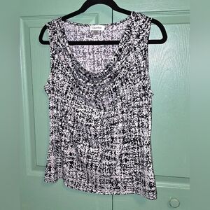 CALVIN KLEIN TOP (Size L)  Great Condition Blk /White